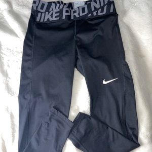 NIKE PRO leggings, (v shaped waist band)